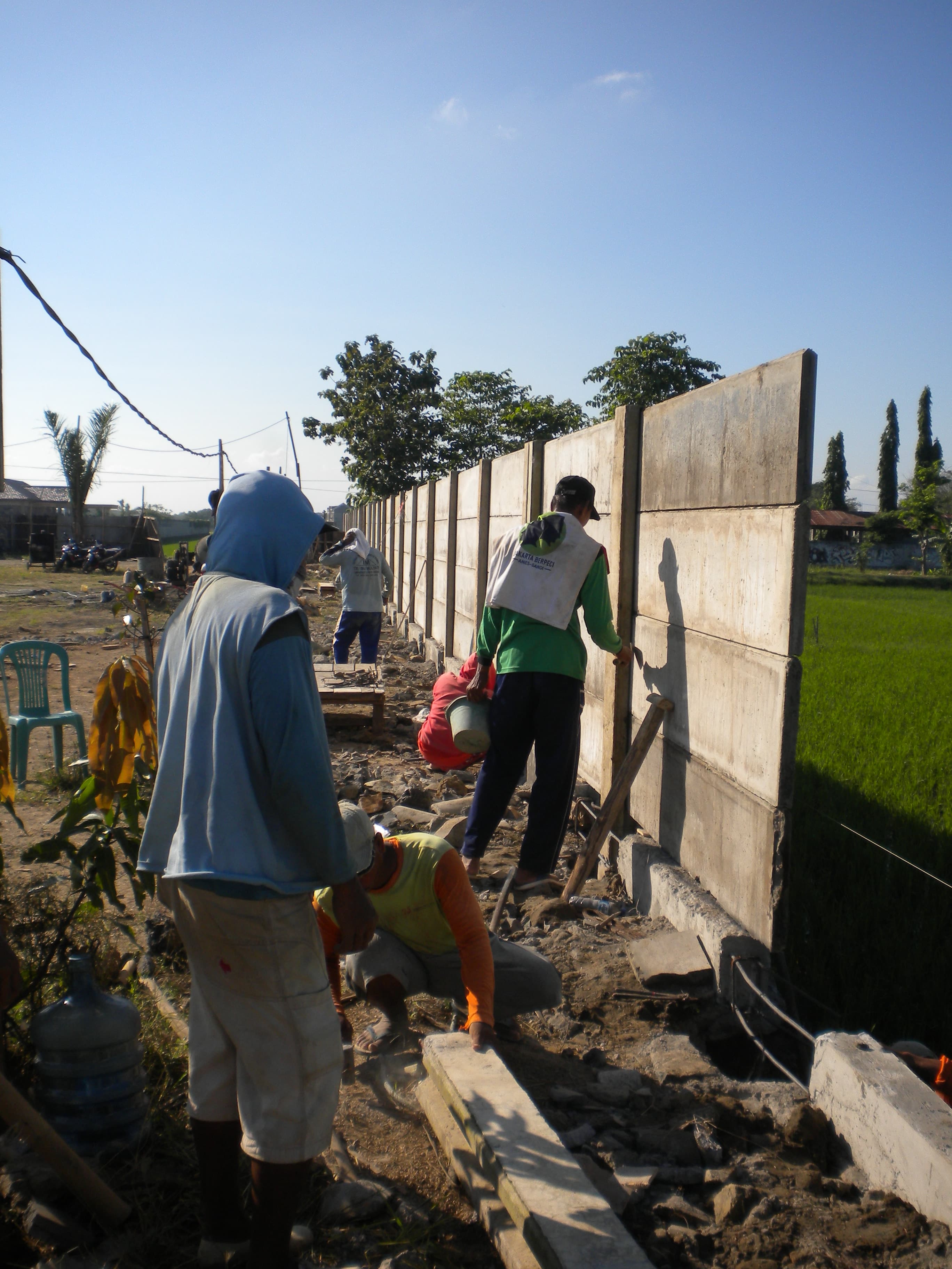 Pemasangan Pagar Panel BPN